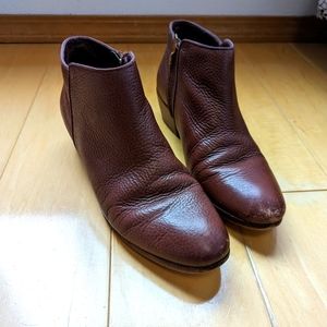 Sam Edelman brown leather booties
